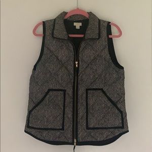 J. Crew Printed Quilted Puffer Vest